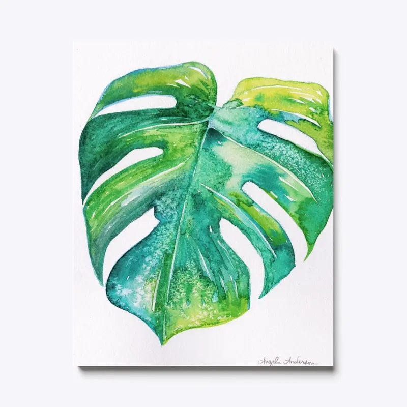 Leaf Watercolor-Monstera Philodendron