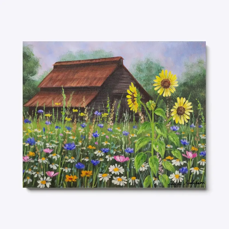 Sunflower Rustic Barn